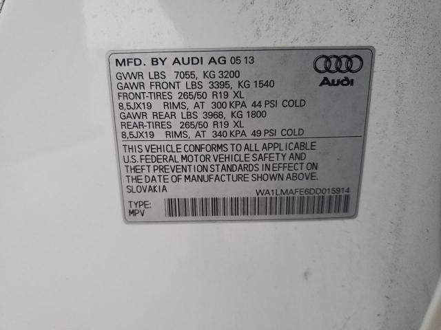 WA1LMAFE6DD015914 - 2013 AUDI Q7 PREMIUM PLUS أبيض صورة 14