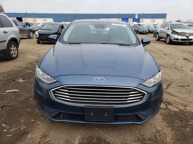 3FA6P0HD7KR244184 - 2019 FORD FUSION SE BLUE photo 5