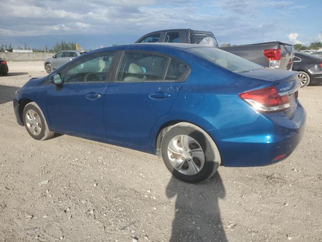 2HGFB2F55DH551367 - 2013 HONDA CIVIC LX BLUE photo 2