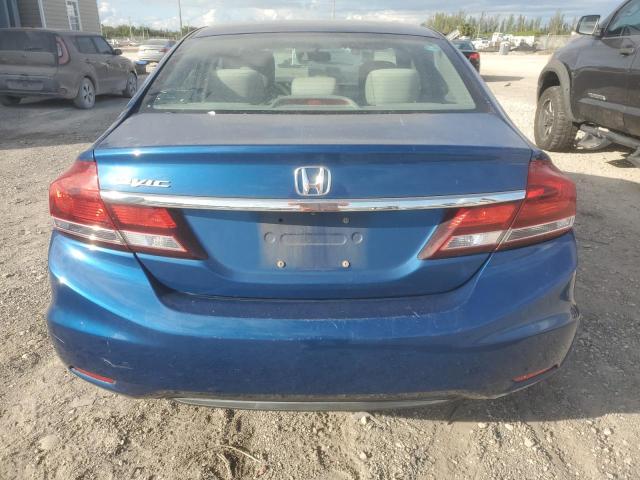 2HGFB2F55DH551367 - 2013 HONDA CIVIC LX BLUE photo 6