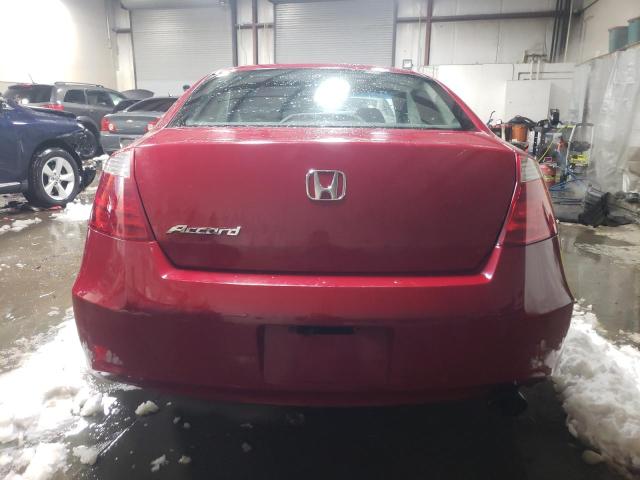 1HGCS123X9A012248 - 2009 HONDA ACCORD LX RED photo 6