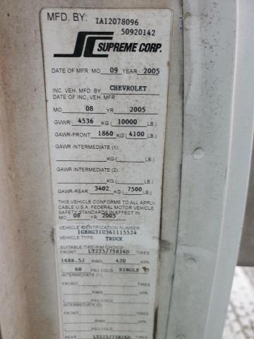 1GBHG31U361115524 - 2006 CHEVROLET EXPRESS G3 WHITE photo 12