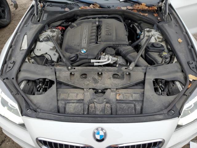 WBA6B8C54FD453286 - 2015 BMW 640 XI GRAN COUPE WHITE photo 11