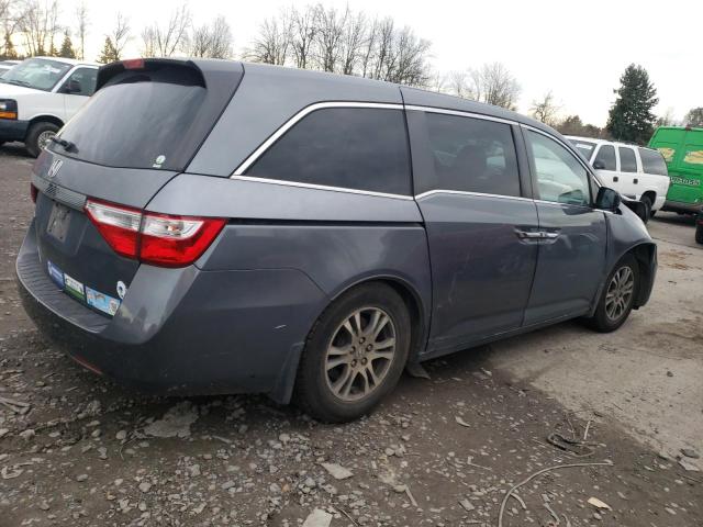 5FNRL5H68DB037020 - 2013 HONDA ODYSSEY EXL GRAY photo 3