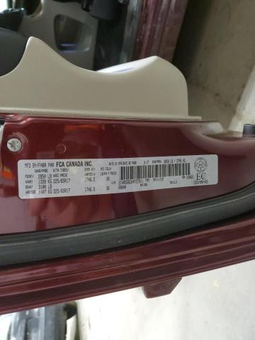 2C4RDGBG3HR727911 - 2017 DODGE GRAND CARA SE MAROON photo 13