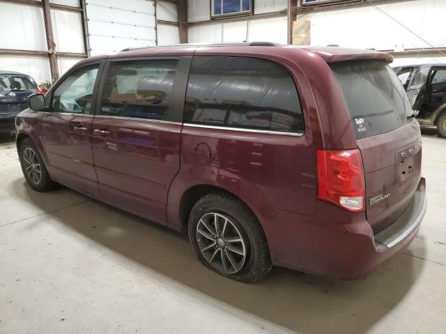 2C4RDGBG3HR727911 - 2017 DODGE GRAND CARA SE MAROON photo 2