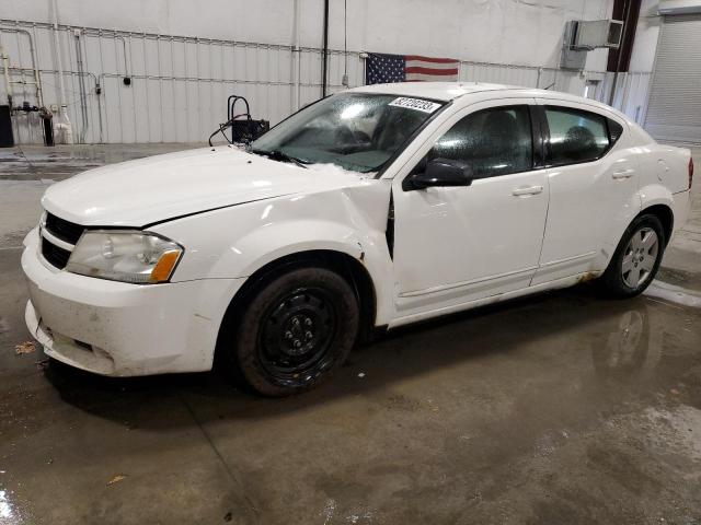 1B3LC46K48N587548 - 2008 DODGE AVENGER SE WHITE photo 1