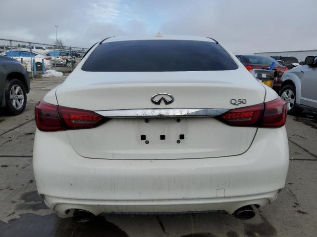 JN1EV7APXKM517123 - 2019 INFINITI Q50 LUXE WHITE photo 6