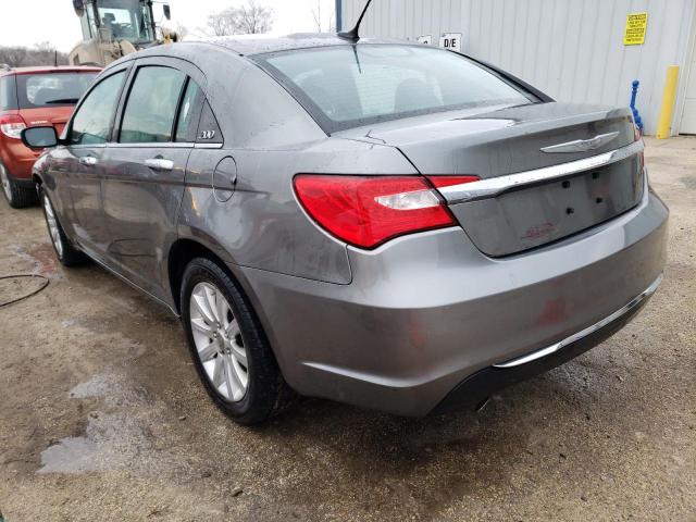 1C3CCBCG6DN615156 - 2013 CHRYSLER 200 LIMITED GRAY photo 2