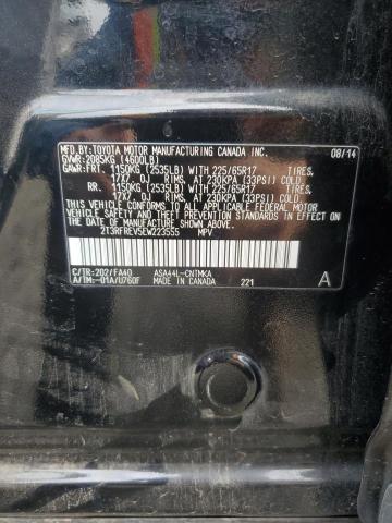 2T3RFREV5EW223555 - 2014 TOYOTA RAV4 XLE 黑色 照片 13