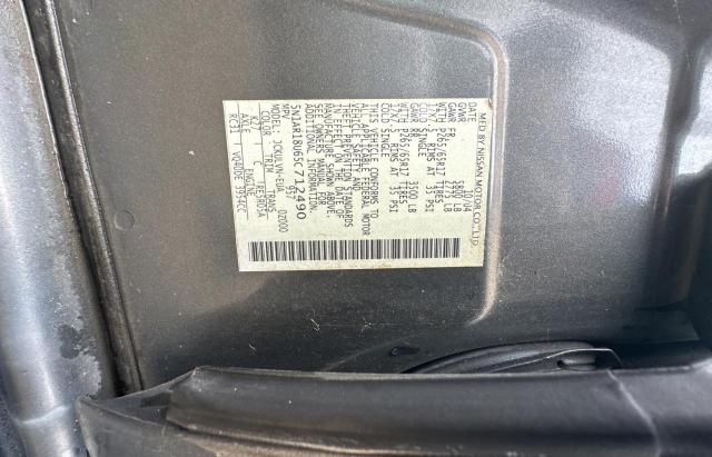 5N1AR18U65C712490 - 2005 NISSAN PATHFINDER LE GRAY photo 10
