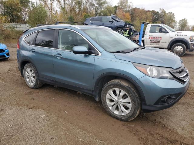 5J6RM4H79DL078702 - 2013 HONDA CR-V EXL BLUE photo 4