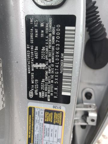 5XXGT4L30KG370000 - 2019 KIA OPTIMA LX Күміс фото 12