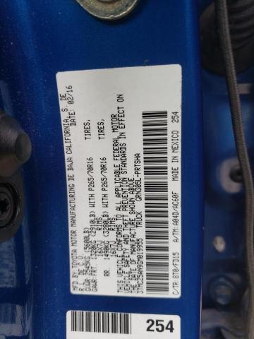 3TMCZ5AN9GM019955 - 2016 TOYOTA TACOMA DOUBLE CAB أزرق صورة 13