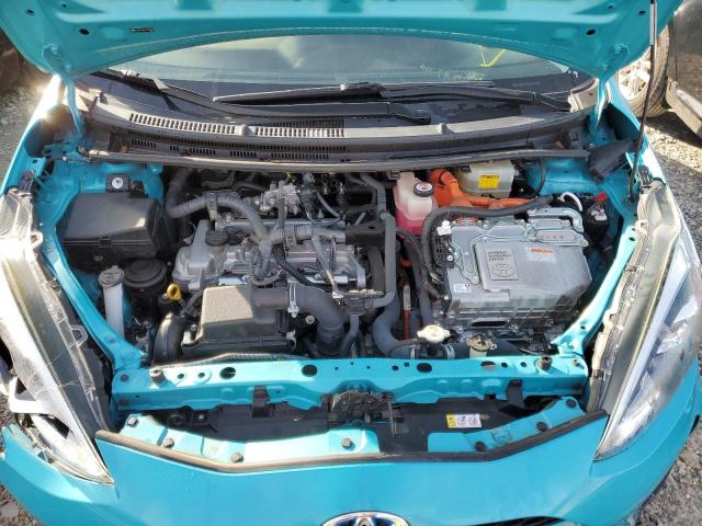 JTDKDTB32J1599551 - 2018 TOYOTA PRIUS C TURQUOISE photo 11