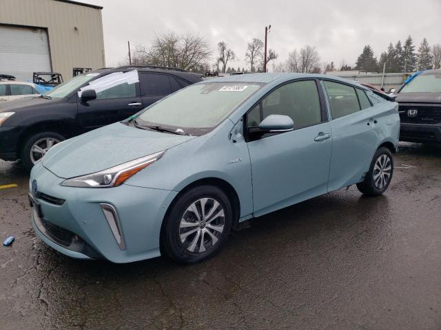 JTDL9MFU7M3027754 - 2021 TOYOTA PRIUS LE BLUE photo 1