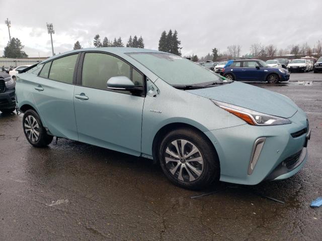 JTDL9MFU7M3027754 - 2021 TOYOTA PRIUS LE BLUE photo 4