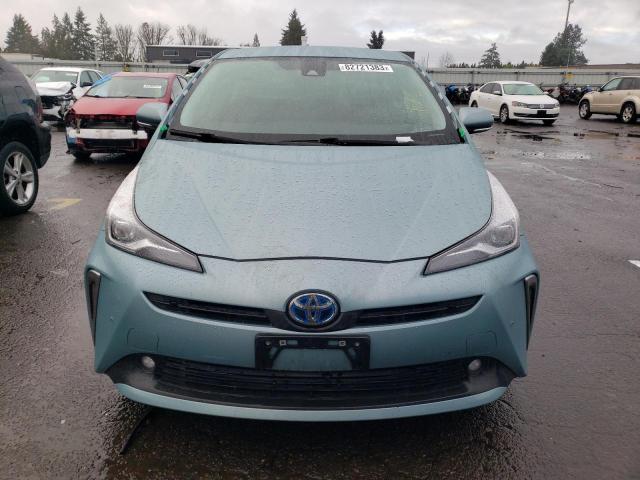 JTDL9MFU7M3027754 - 2021 TOYOTA PRIUS LE BLUE photo 5