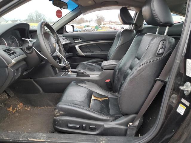 1HGCS12858A011244 - 2008 HONDA ACCORD EXL BLACK photo 7