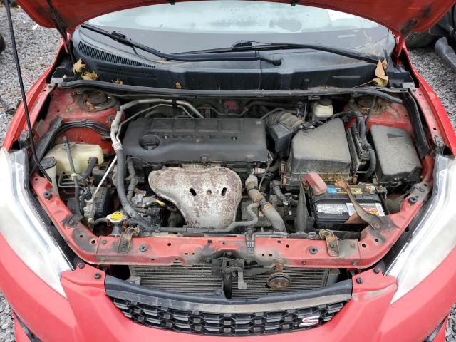 2T1LE4EE3AC018784 - 2010 TOYOTA COROLLA MA S RED photo 11