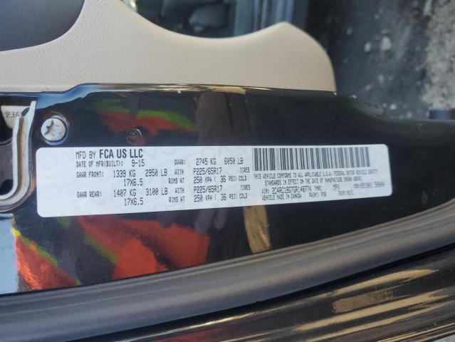 2C4RC1BG7GR148774 - 2016 CHRYSLER TOWN & COU TOURING CHARCOAL photo 13