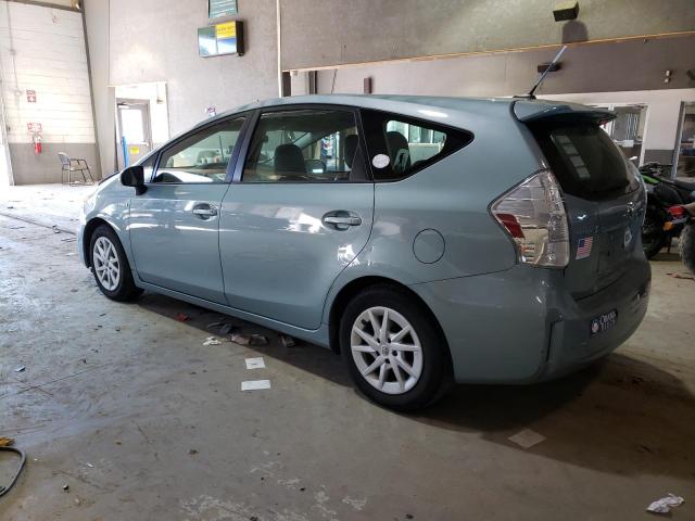 JTDZN3EU4D3233373 - 2013 TOYOTA PRIUS V BLUE photo 2