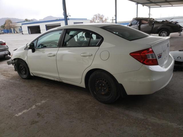 2HGFB2F63CH553562 - 2012 HONDA CIVIC HF WHITE photo 2