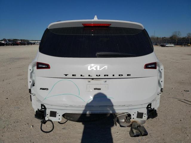 5XYP3DHC8NG279873 - 2022 KIA TELLURIDE EX WHITE photo 6