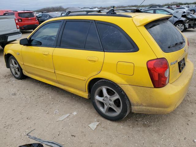 JM1BJ245121623292 - 2002 MAZDA PROTEGE PR5 YELLOW photo 2