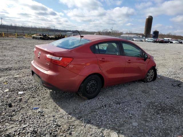 KNADN4A35C6072250 - 2012 KIA RIO EX RED photo 3