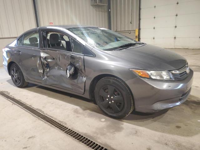2HGFB2E57CH514790 - 2012 HONDA CIVIC LX CHARCOAL photo 4