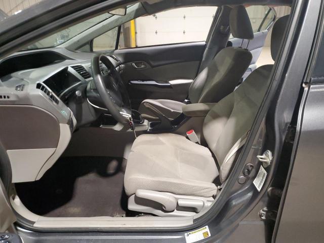 2HGFB2E57CH514790 - 2012 HONDA CIVIC LX CHARCOAL photo 7