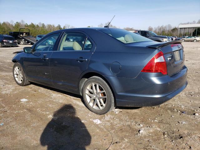 3FAHP0JA7BR152565 - 2011 FORD FUSION SEL BLUE photo 2