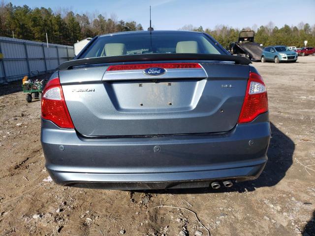 3FAHP0JA7BR152565 - 2011 FORD FUSION SEL BLUE photo 6