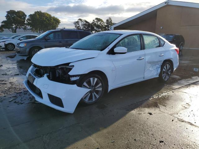 3N1AB7AP1KY204935 - 2019 NISSAN SENTRA S WHITE photo 1