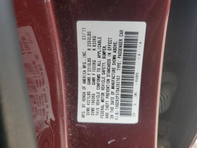 1HGCR2F57DA262763 - 2013 HONDA ACCORD SPORT Kastanienbraun Foto 12