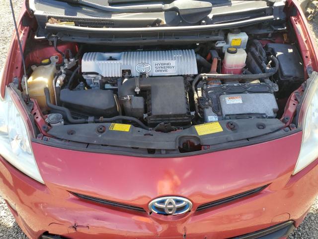 JTDKN3DU5C1608118 - 2012 TOYOTA PRIUS 红色 照片 11