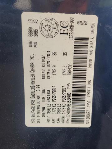 1D7HU18N95J520489 - 2005 DODGE RAM 1500 ST Mavi foto 12