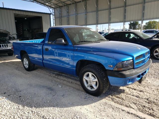 1B7FL26X4WS547304 - 1998 DODGE DAKOTA BLUE photo 4