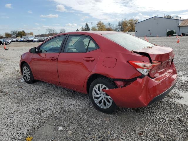 2T1BURHEXHC889537 - 2017 TOYOTA COROLLA L RED photo 2