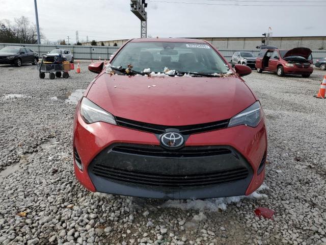 2T1BURHEXHC889537 - 2017 TOYOTA COROLLA L RED photo 5