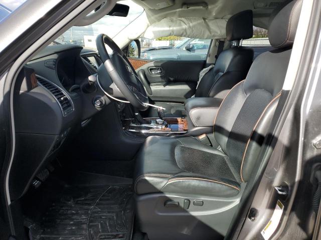 JN8AY2NE1JX700412 - 2018 NISSAN ARMADA PLATINUM Gris foto 7