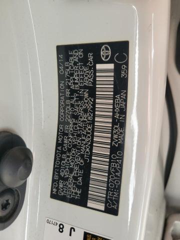 JTDKN3DU0E1827992 - 2014 TOYOTA PRIUS WHITE photo 12