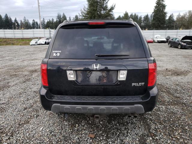 2HKYF18695H545656 - 2005 HONDA PILOT EXL BLACK photo 6