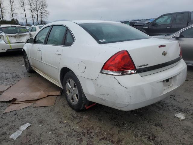 2G1WB5EN4A1176053 - 2010 CHEVROLET IMPALA LT WHITE photo 2