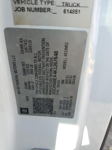 1GCHSBEA4K1267648 - 2019 CHEVROLET COLORADO Ақ фото 12