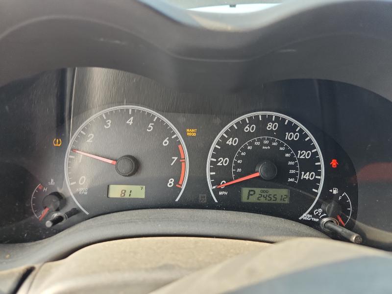 1NXBU4EE7AZ238202 - 2010 TOYOTA COROLLA BASE Қара фото 9