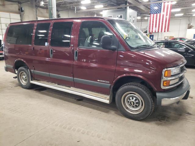 1GNGG25R9W1034218 - 1998 CHEVROLET EXPRESS G2 BURGUNDY photo 4