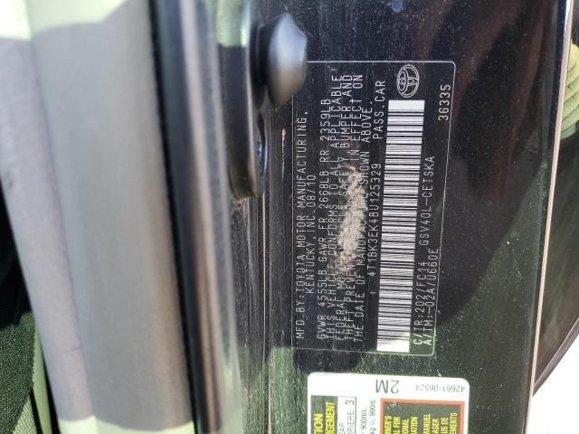 4T1BK3EK4BU125329 - 2011 TOYOTA CAMRY SE 黑色 照片 12