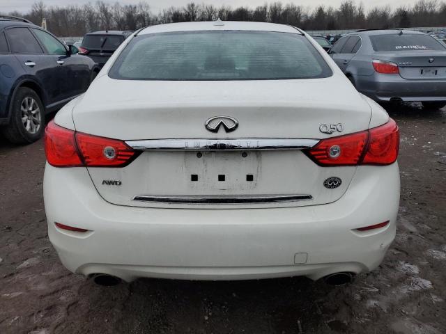 JN1EV7AR0GM342809 - 2016 INFINITI Q50 PREMIUM WHITE photo 6